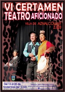 CARTEL  Y BASES VI CERTAMEN DE TEATRO AFICIONADO VILLA AZNALCÓLLAR 2020_2